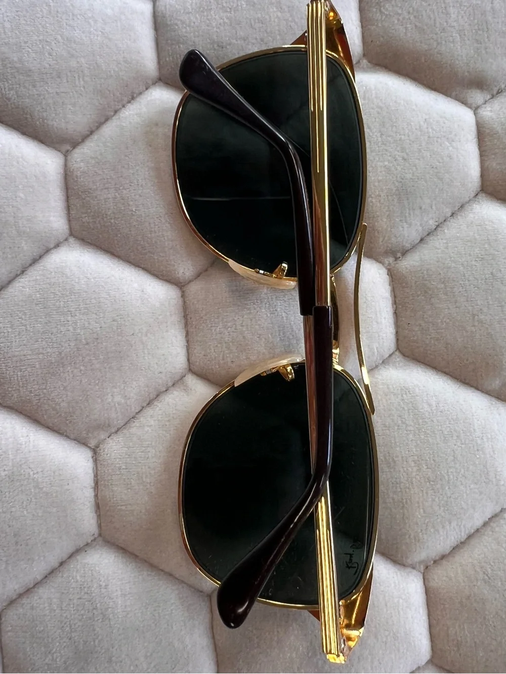 Vintage original Bausch and Lomb  Ray-Ban Gold Sunglass, G-15 green  Lenses.